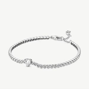 Pandora Sparkling Heart Tennis Bracelet